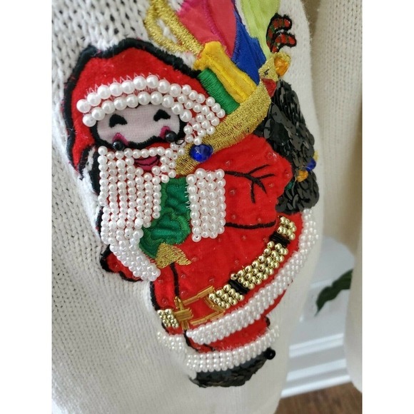 VTG Victoria Women Ramie & Cotton Scoop Neck Long Sleeve Soft Sweaters - Picture 4 of 10